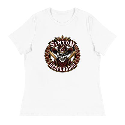 Performance | Women's Relaxed T Shirt | Sinton Desperados Baseball | Ridge Varsity Logo