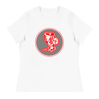 Performance | Women's Relaxed T Shirt | Bay High Softball | Badge Logo