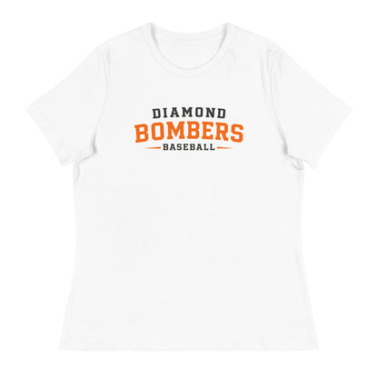 Performance | Women's Relaxed T Shirt | Diamond Bombers | Modern Script Logo