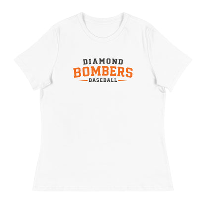 Performance | Women's Relaxed T Shirt | Diamond Bombers | Modern Script Logo