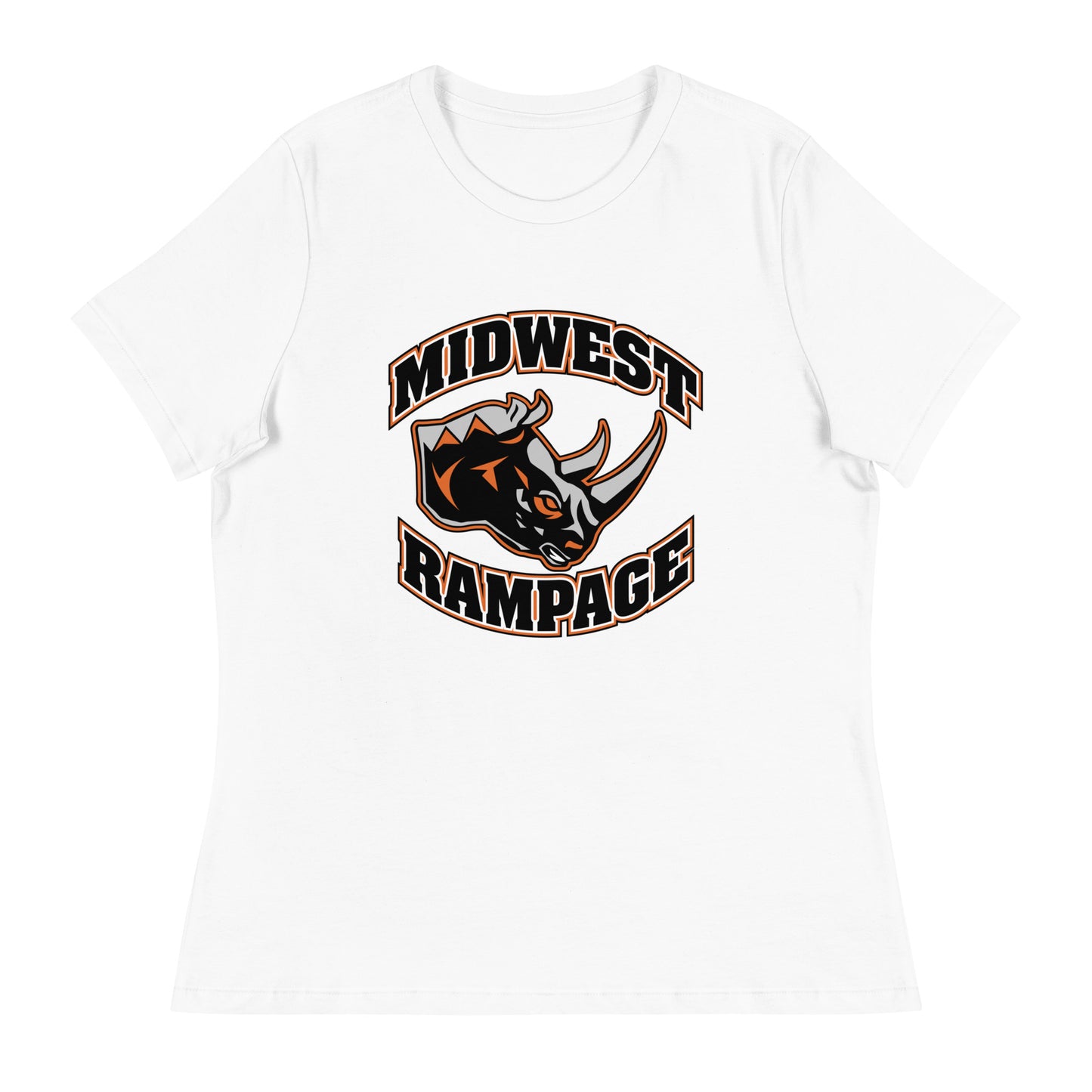 Performance | Women's Relaxed T Shirt | Midwest Rampage | Crest Logo