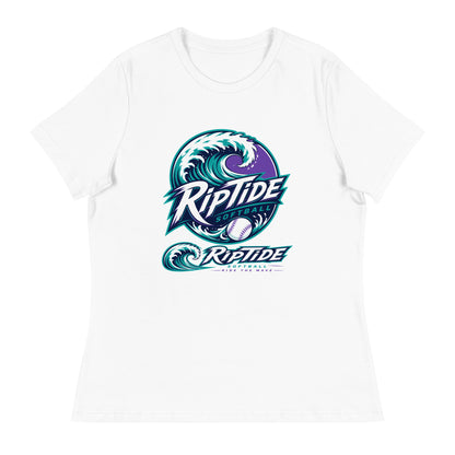 Performance | Women's Relaxed T Shirt | RipTide Softball | Crest Logo