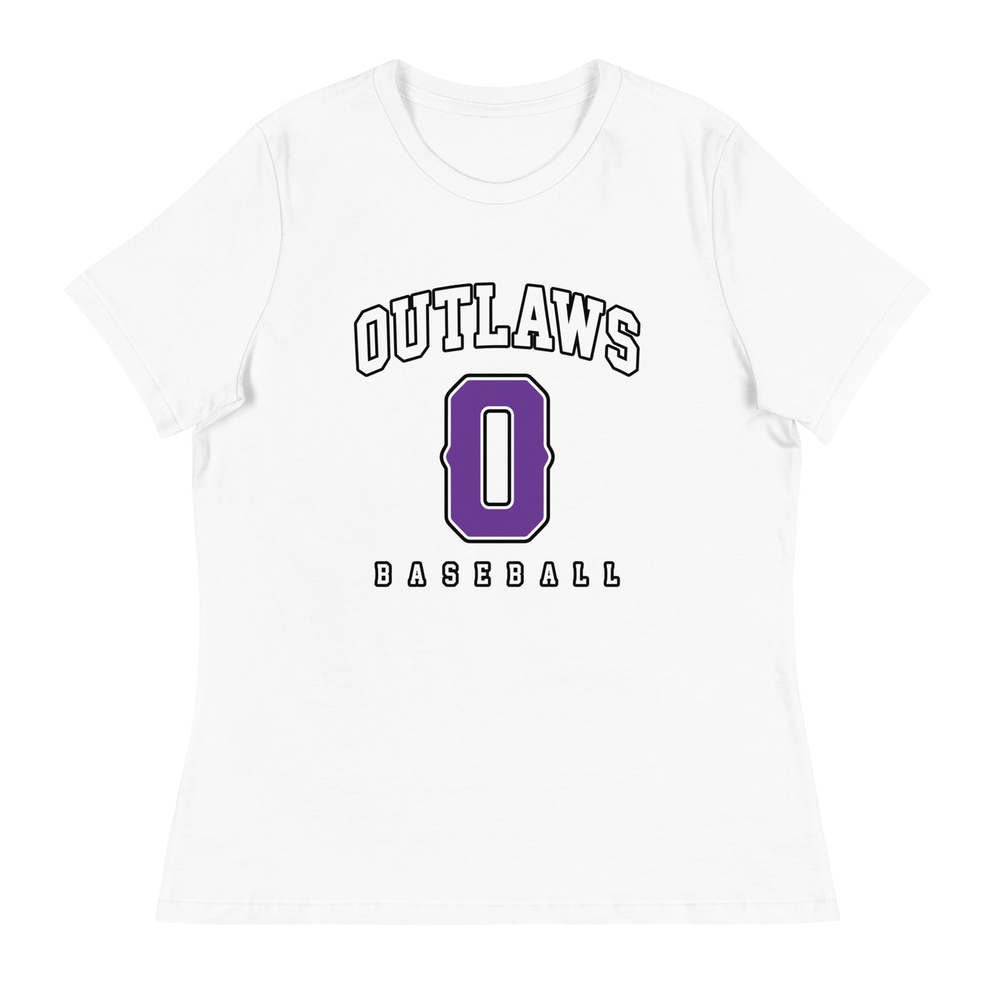 Performance | Women's Relaxed T Shirt | Carolina Outlaws Baseball | Atheltics Logo