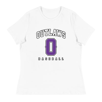 Performance | Women's Relaxed T Shirt | Carolina Outlaws Baseball | Atheltics Logo