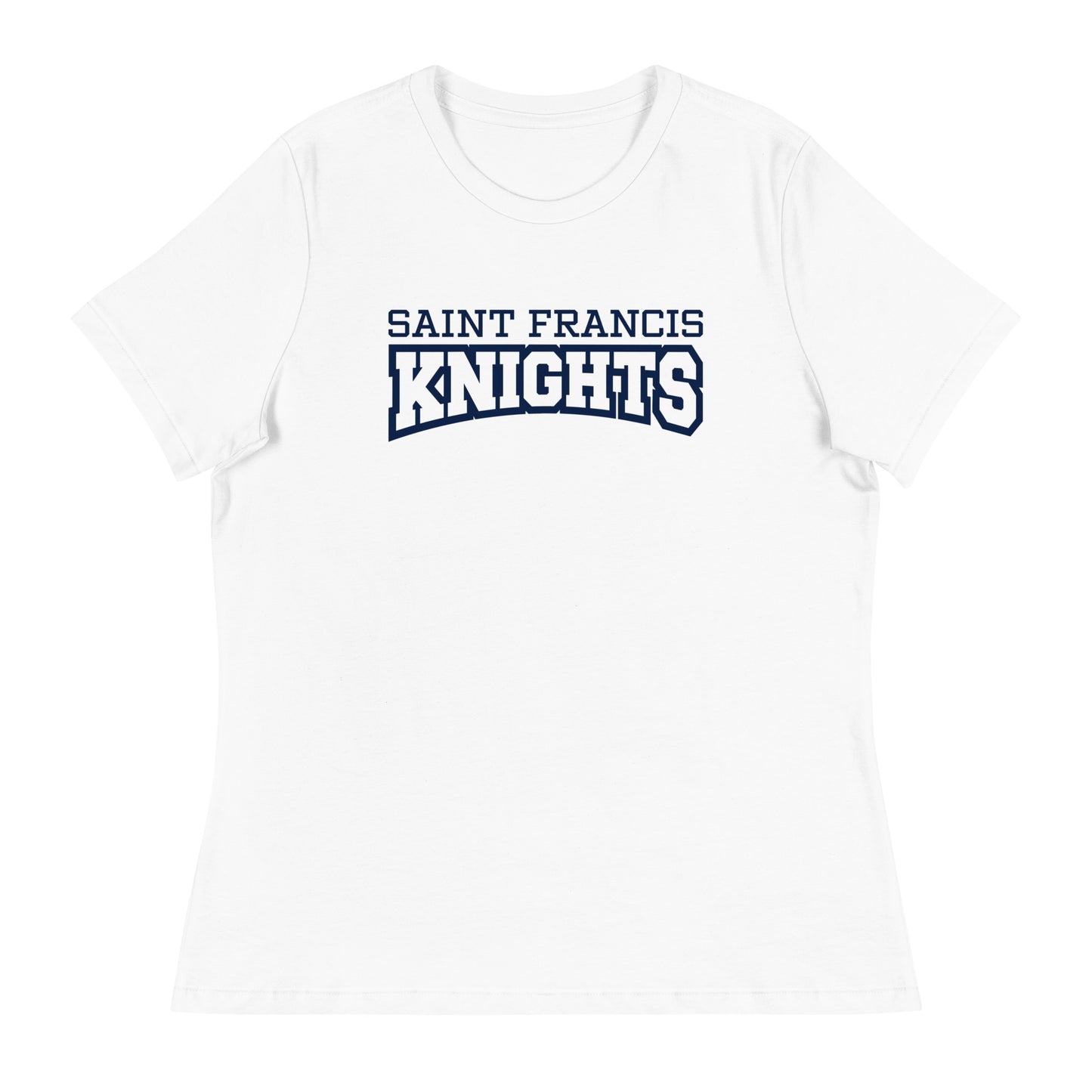 Performance | Women's Relaxed T Shirt | Saint Francis School | Modern Script Logo