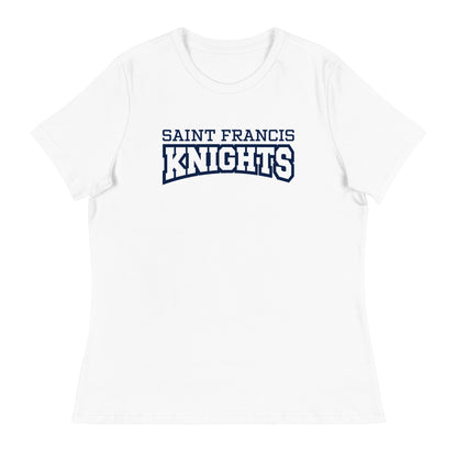 Performance | Women's Relaxed T Shirt | Saint Francis School | Modern Script Logo