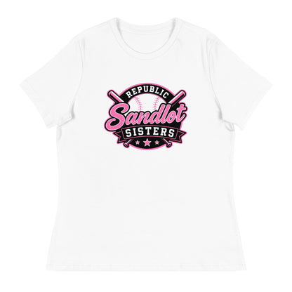 Performance | Women's Relaxed T Shirt | Sandlot Sisters | Badge Logo