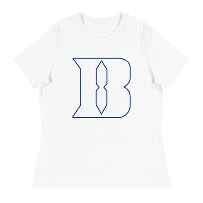 Performance | Women's Relaxed T Shirt | Blueblacks Football Club | Crest Logo