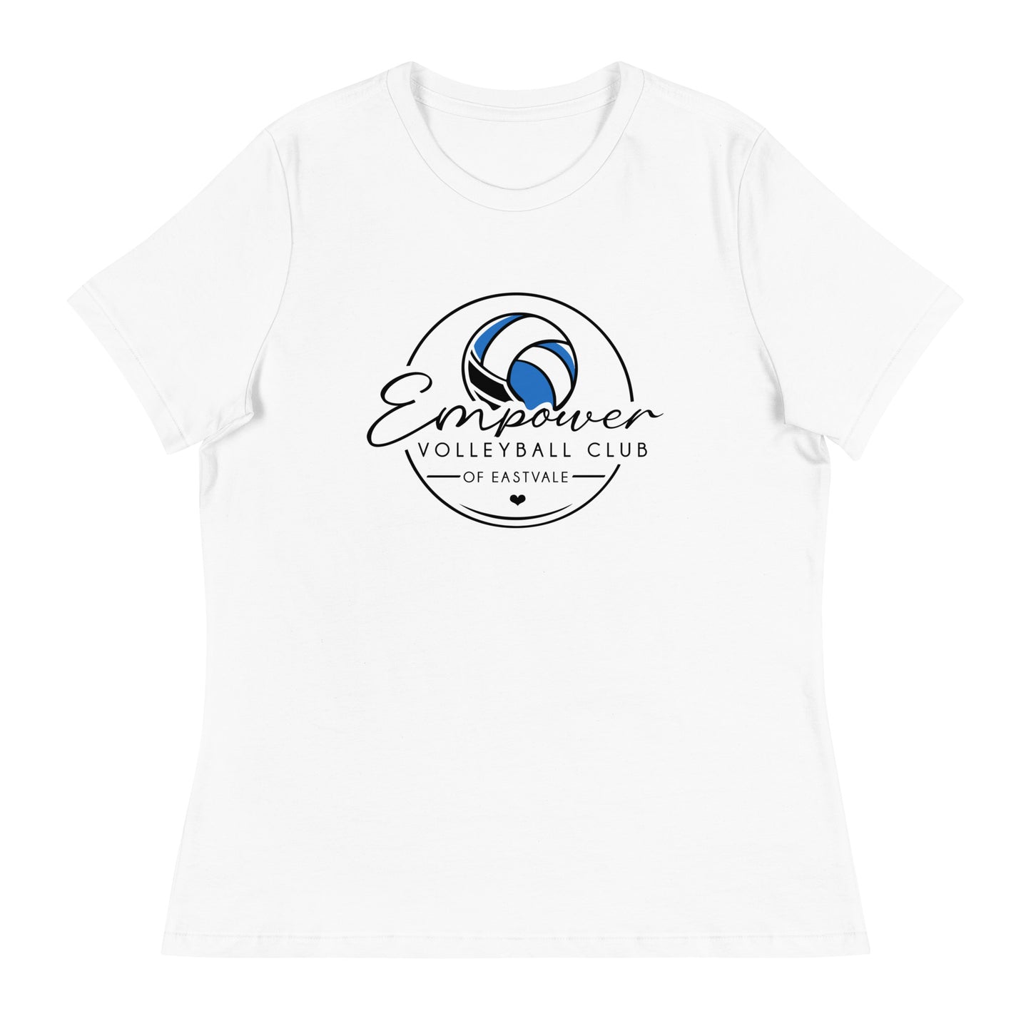 Performance | Women's Relaxed T Shirt | Empower Volleyball Club | Icon Logo