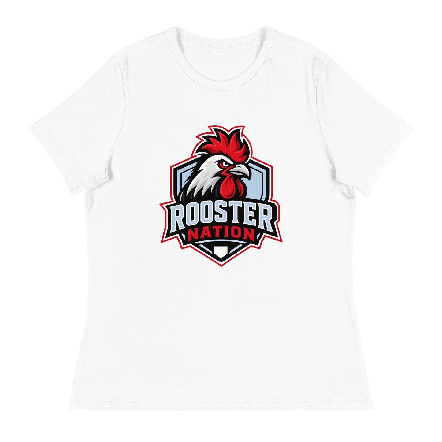 Performance | Women's Relaxed T Shirt | Rooster Nation | Shield Logo
