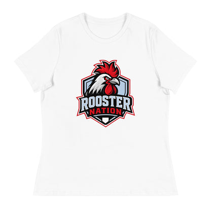 Performance | Women's Relaxed T Shirt | Rooster Nation | Shield Logo