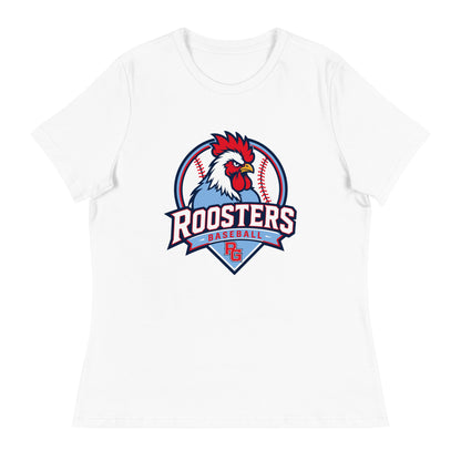 Performance | Women's Relaxed T Shirt | Rooster Nation | Athletic Crest Logo