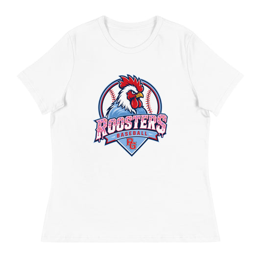 Performance | Women's Relaxed T Shirt | Rooster Nation | Emblem Logo