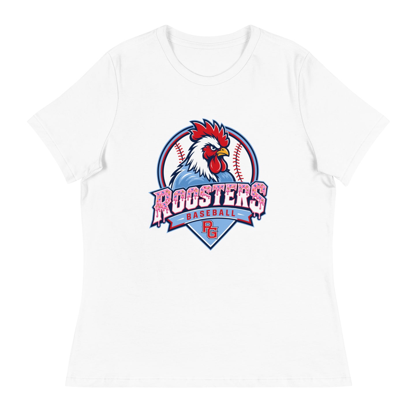Performance | Women's Relaxed T Shirt | Rooster Nation | Emblem Logo
