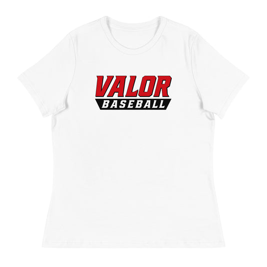 Performance | Women's Relaxed T Shirt | South Bend Valor Baseball | Emblem Logo