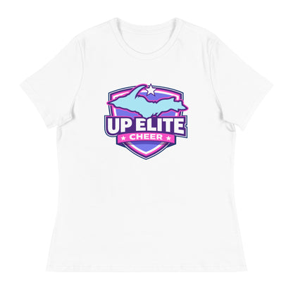 Performance | Women's Relaxed T Shirt | UP Elite Cheer | Shield Logo