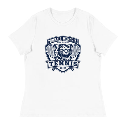 Performance | Women's Relaxed T Shirt | TMHS Tennis | Shield Logo