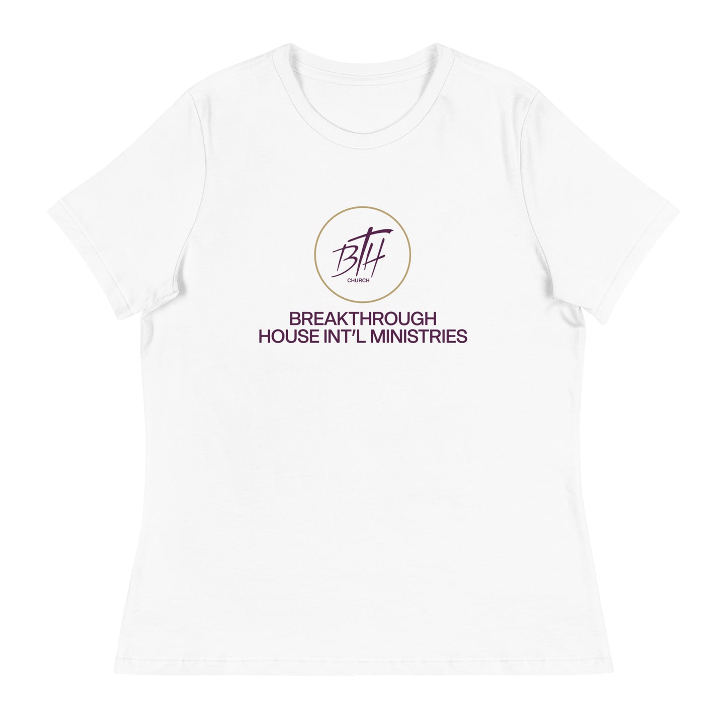 Performance | Women's Relaxed T Shirt | Breakthrough House International Ministries | Crest Logo