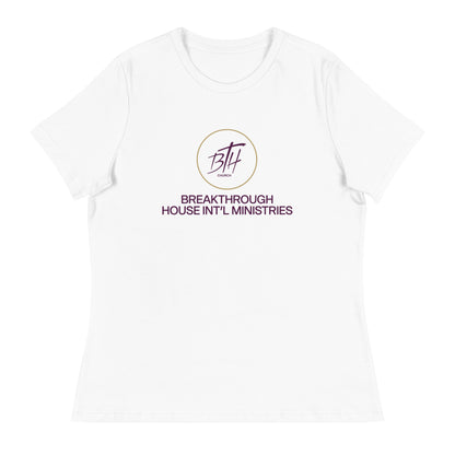 Performance | Women's Relaxed T Shirt | Breakthrough House International Ministries | Crest Logo
