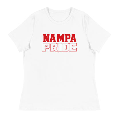 Performance | Women's Relaxed T Shirt | Nampa Pride | Letter Mark Logo