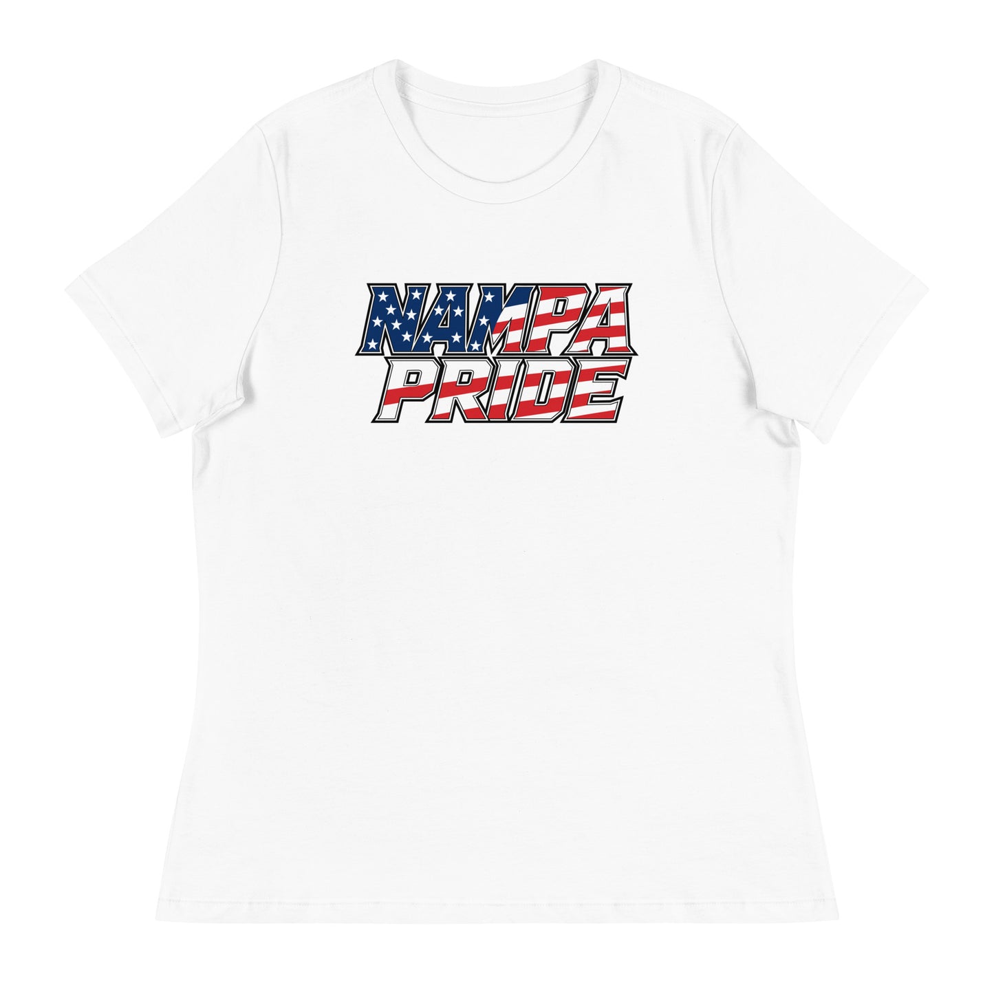 Performance | Women's Relaxed T Shirt | Nampa Pride | Modern Script Logo
