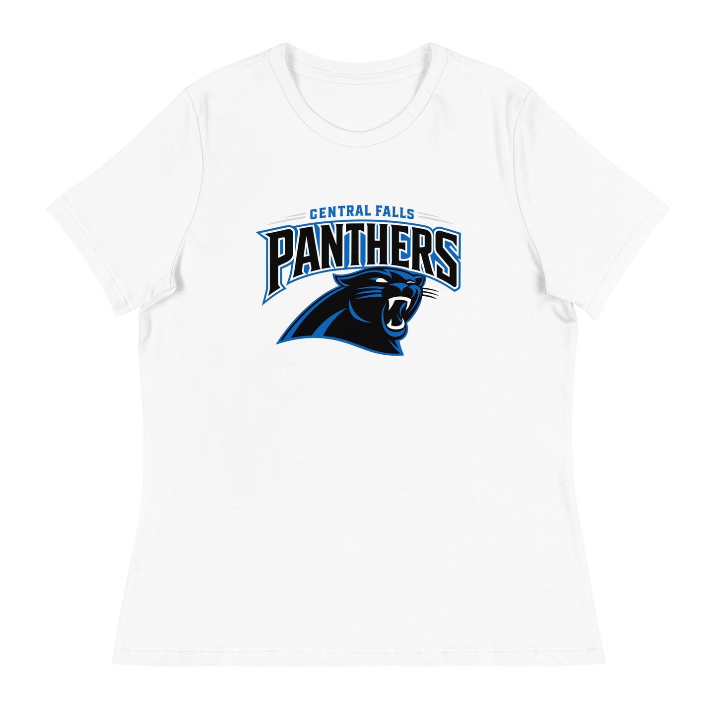 Performance | Women's Relaxed T Shirt | Central Falls Panthers | Emblem Logo
