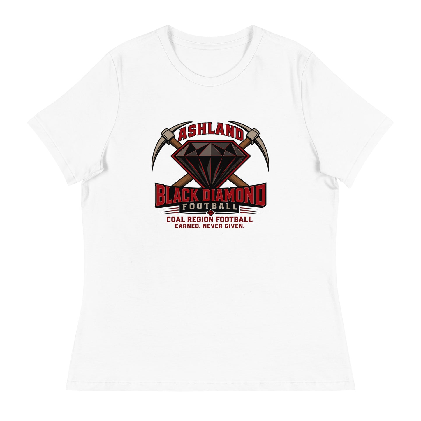 Performance | Women's Relaxed T Shirt | Ashland Black Diamonds | Vanguard Logo