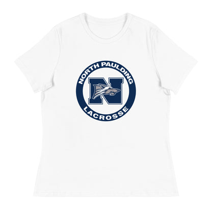 Performance | Women's Relaxed T Shirt | North Paulding Lacrosse | Badge Logo