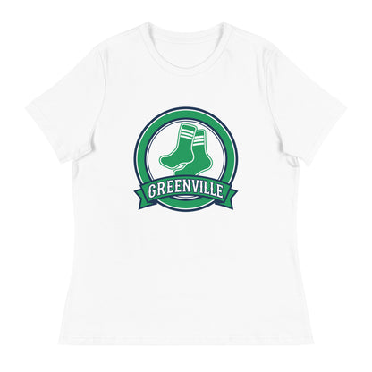 Performance | Women's Relaxed T Shirt | Greenville Sox | Badge Logo