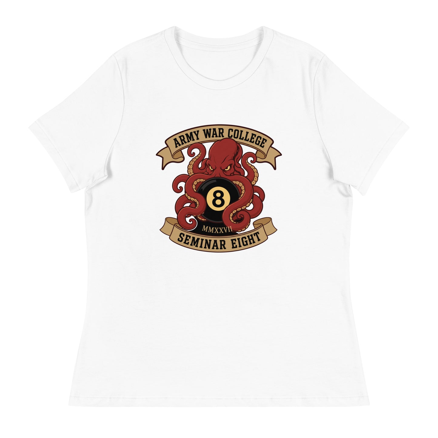 Performance | Women's Relaxed T Shirt | Army War College (Seminar 8) | Crest Logo