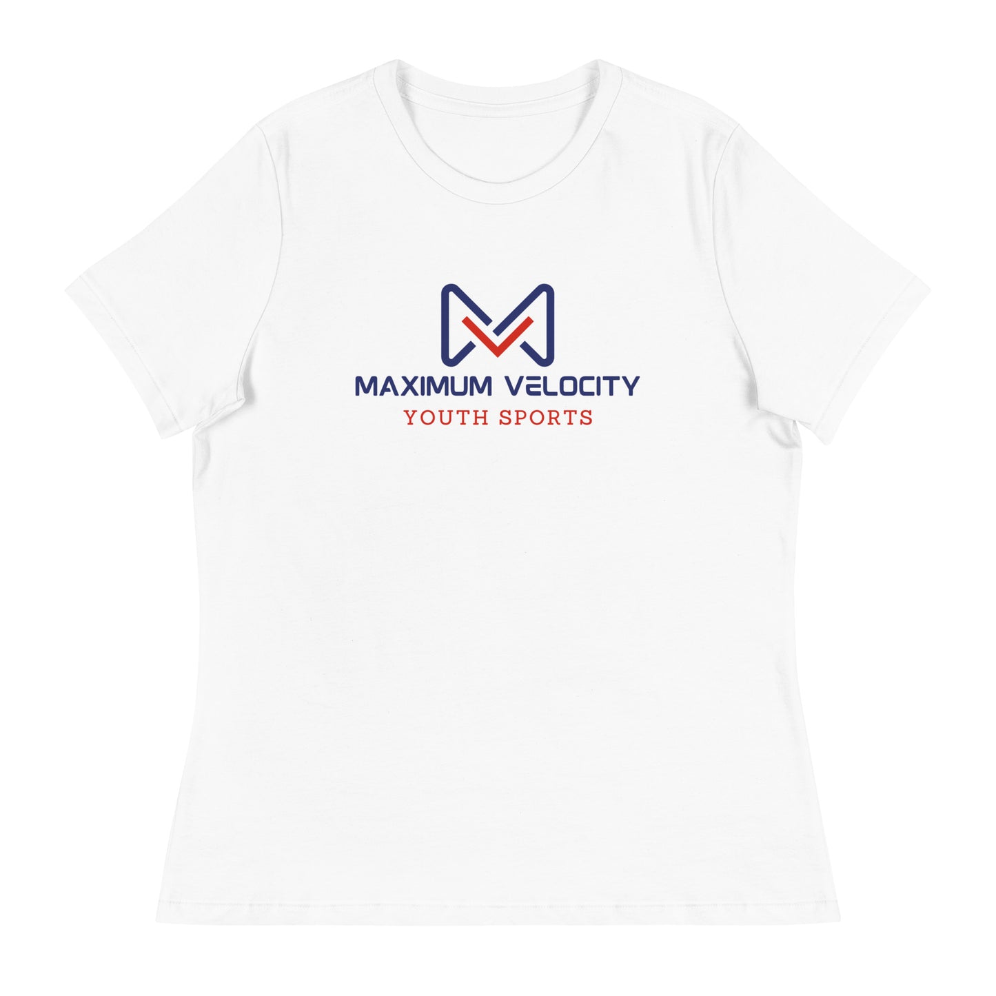 Performance | Women's Relaxed T Shirt | Maximum Velocity Youth Sports | Emblem Logo