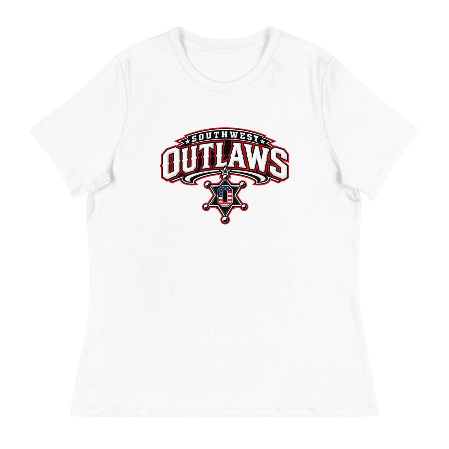 Performance | Women's Relaxed T Shirt | Southwest Outlaws | Vanguard Logo