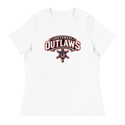 Performance | Women's Relaxed T Shirt | Southwest Outlaws | Vanguard Logo