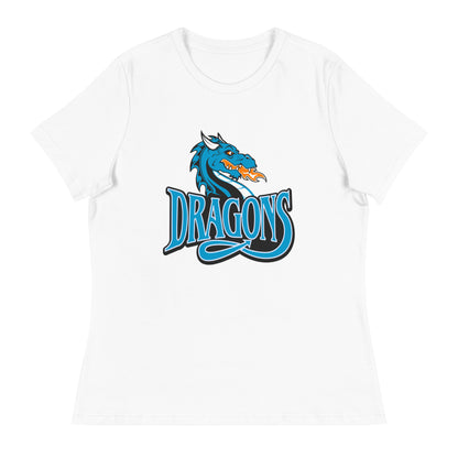 Performance | Women's Relaxed T Shirt | International Studies Middle School Volleyball | Emblem Logo