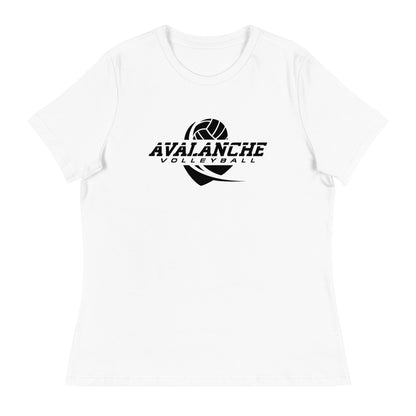 Performance | Women's Relaxed T Shirt | Avalanche Volleyball Club | Crest Logo
