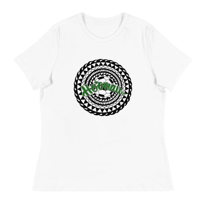 Performance | Women's Relaxed T Shirt | Hoomau FC | Emblem Logo