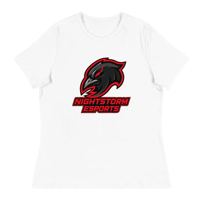 Performance | Women's Relaxed T Shirt | NightStorm Esports | Crest Logo