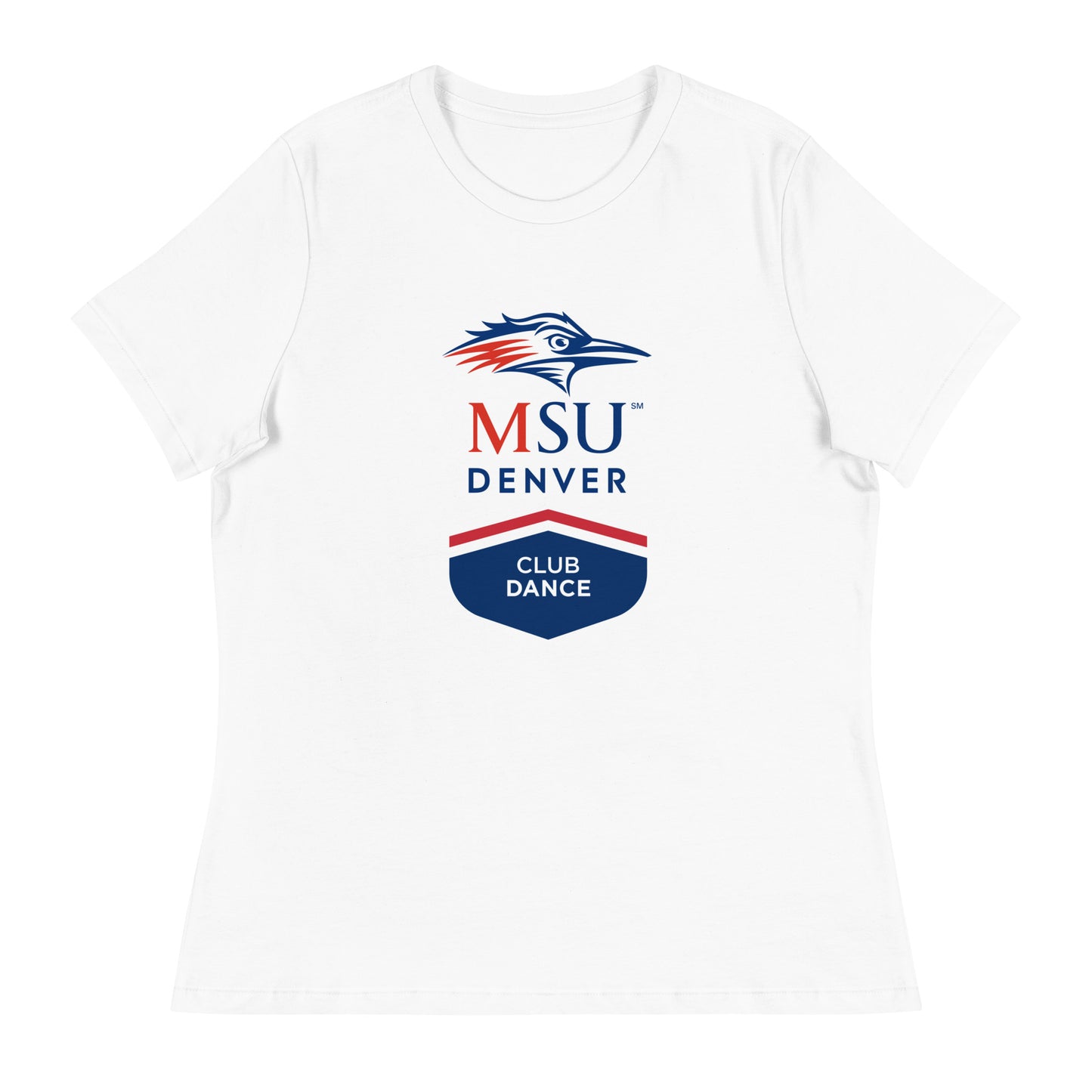 Performance | Women's Relaxed T Shirt | MSU Denver Dance Team | Apex Logo