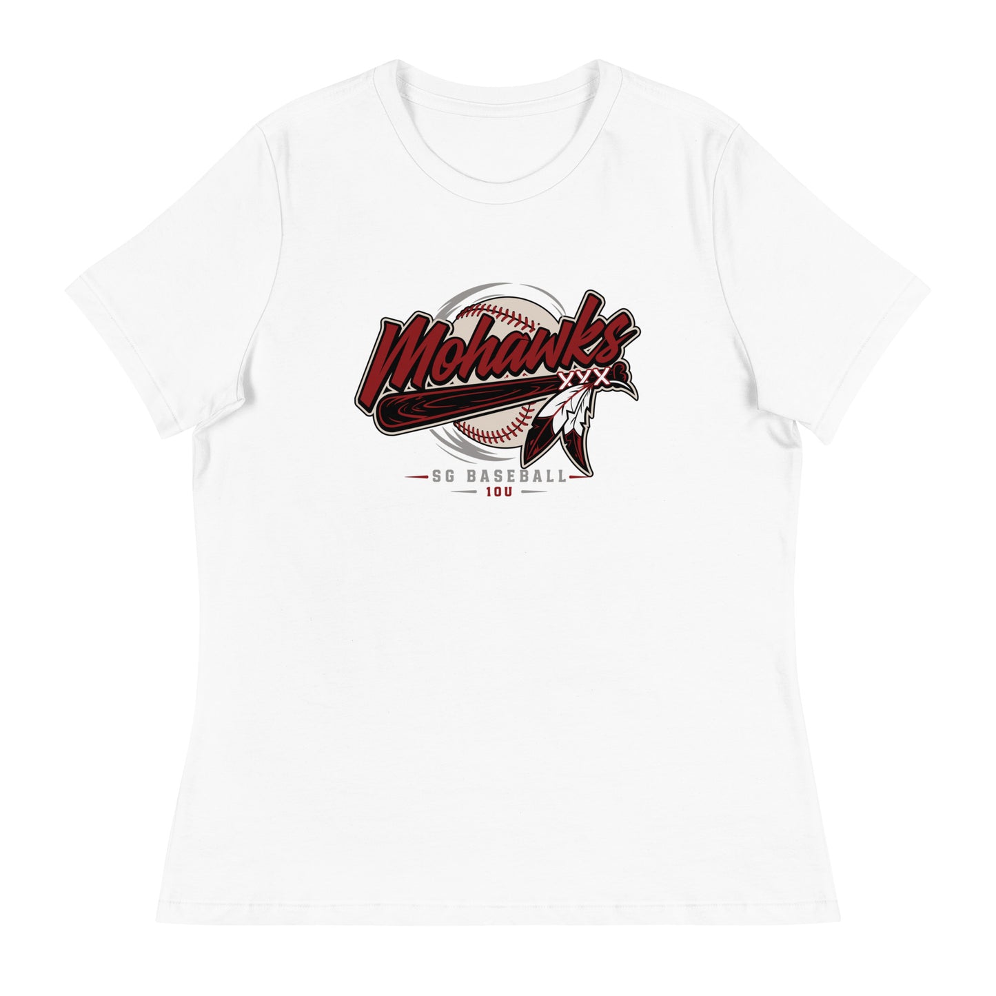 Performance | Women's Relaxed T Shirt | Mohawks | Vanguard Logo