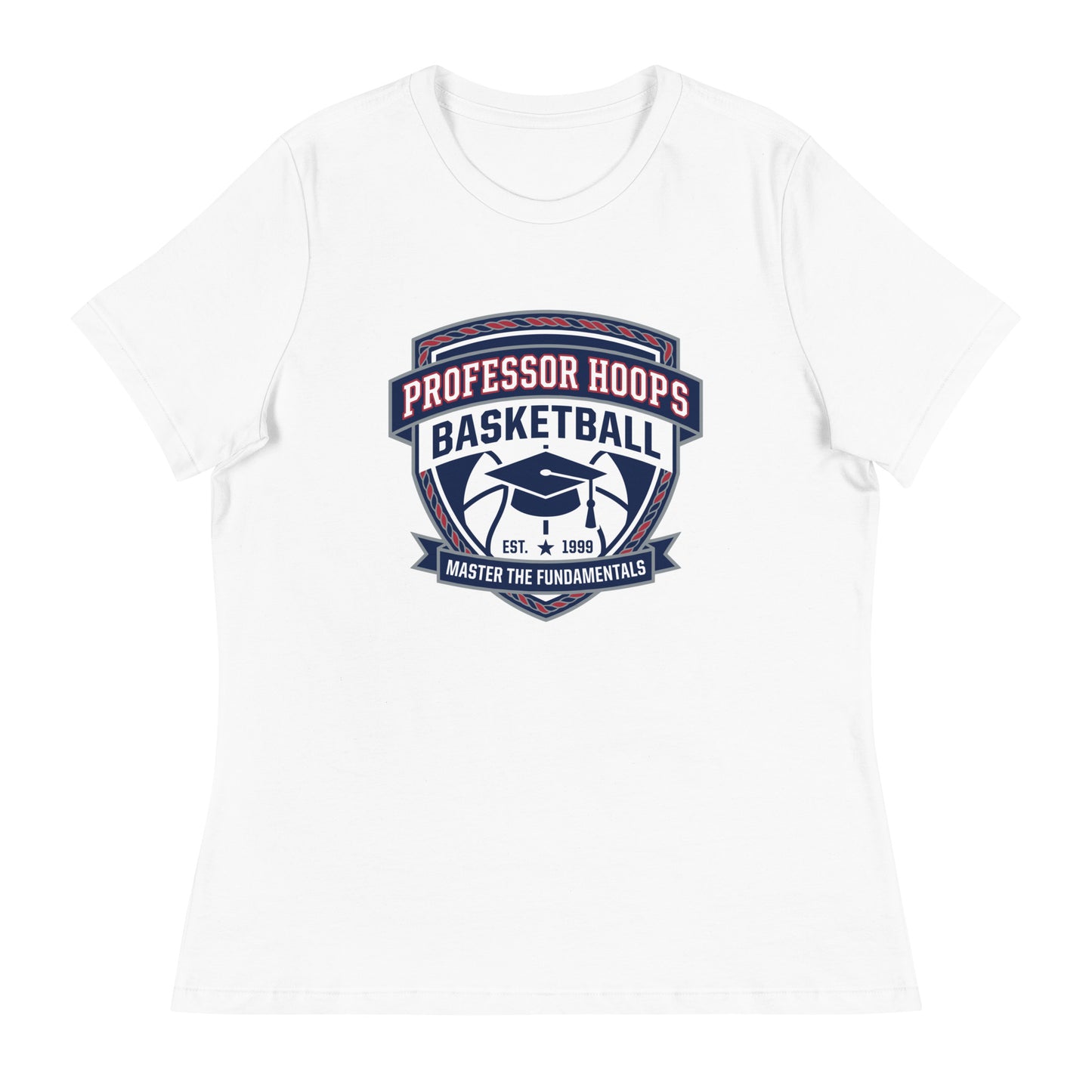 Performance | Women's Relaxed T Shirt | Professor Hoops Basketball | Crest Logo