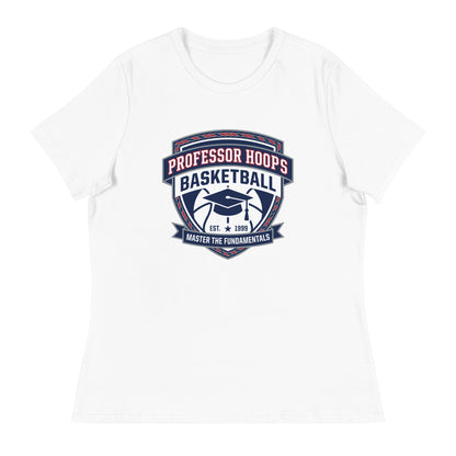 Performance | Women's Relaxed T Shirt | Professor Hoops Basketball | Crest Logo