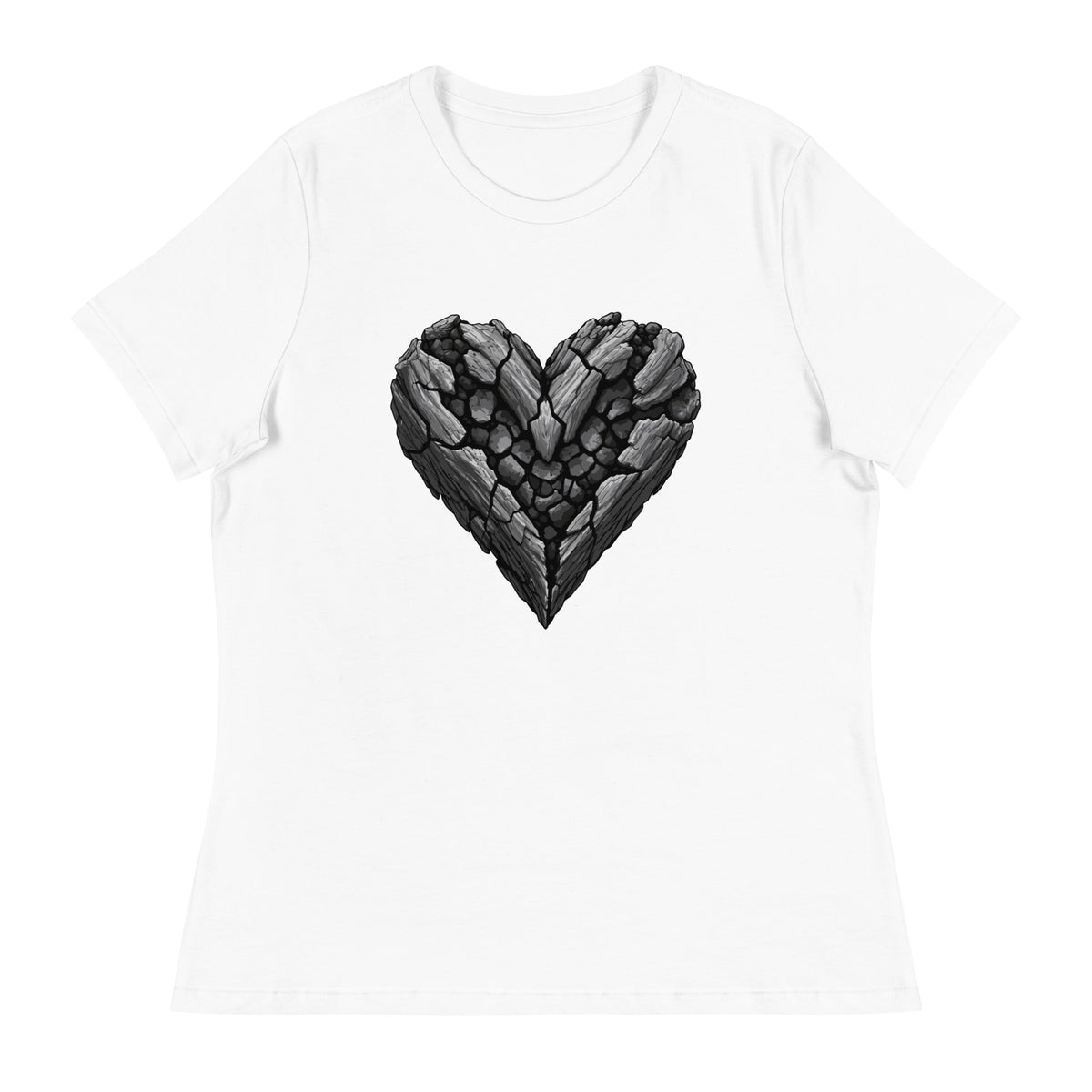 Performance | Women's Relaxed T Shirt | Obsidian Heartbeat | Emblem Logo