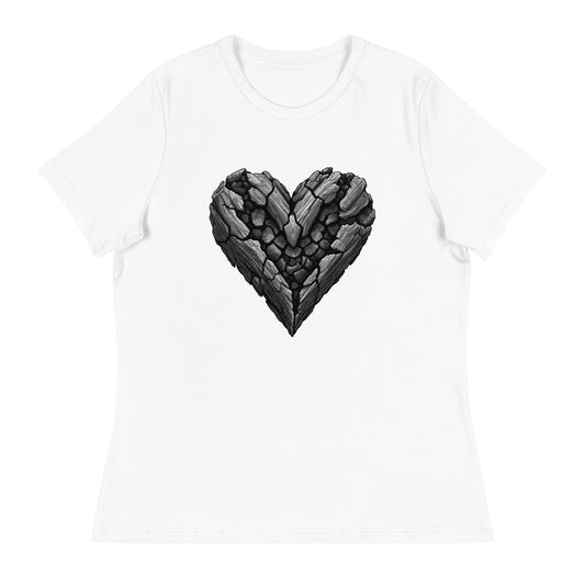 Performance | Women's Relaxed T Shirt | Obsidian Heartbeat | Emblem Logo