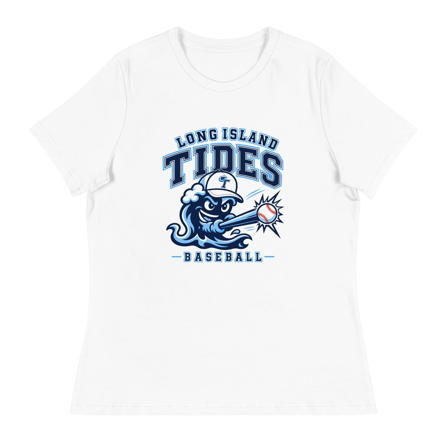 Performance | Women's Relaxed T Shirt | Long Island Tides Baseball | Valor Logo
