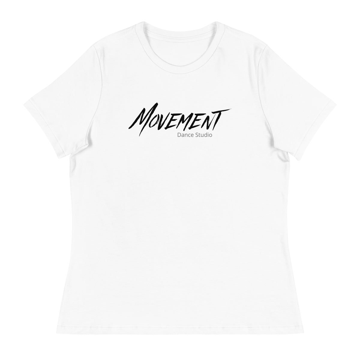 Performance | Women's Relaxed T Shirt | Movement Dance Studio | Crest Logo