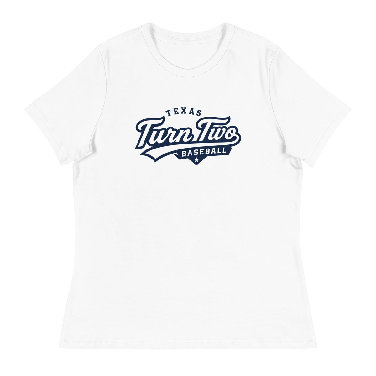 Performance | Women's Relaxed T Shirt | Texas Turn Two Baseball | Athletics Logo
