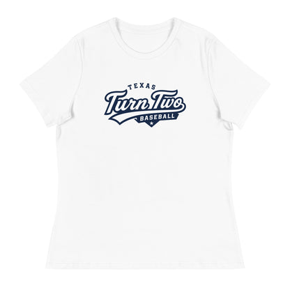 Performance | Women's Relaxed T Shirt | Texas Turn Two Baseball | Athletics Logo