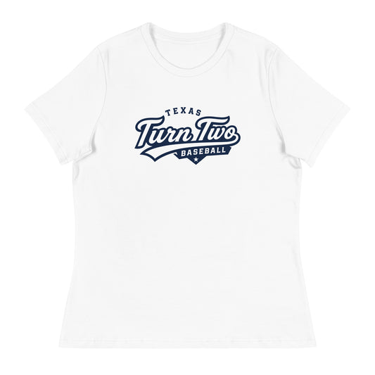 Performance | Women's Relaxed T Shirt | Texas Turn Two Baseball | Athletics Logo