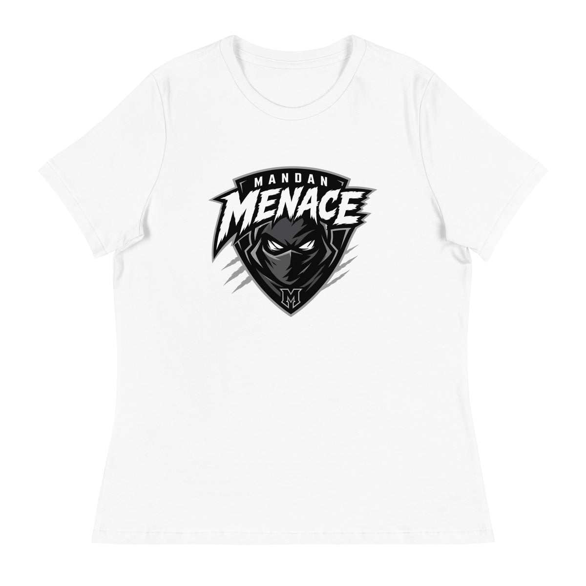 Performance | Women's Relaxed T Shirt | Mandan Menace | Shield Logo