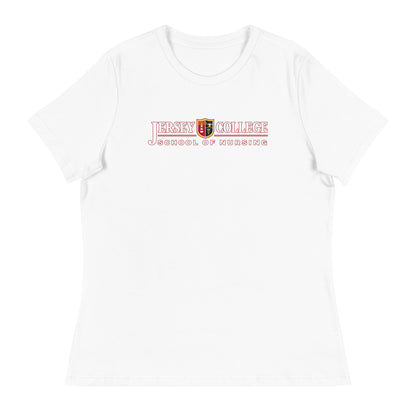 Performance | Women's Relaxed T Shirt | Grand View University Nursing | Emblem Logo